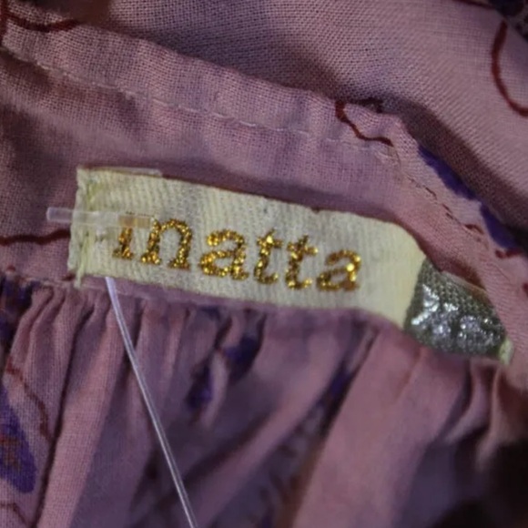 MATTA The Jaya Midi Dress Birdsong Mauve Floral XS - Picture 12 of 13